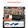VEVOR Double Hunting Tool Bag Holder Rack Oxford Soft Carrier Case for UTV, Quick Release Rear Storage Bag, Large Capacity UTV Roll Cage Cargo Organizer, with Pockets, Side Zipper, Adjustable Straps