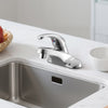 VEVOR Single Handle Sink Faucet, Chrome-Plated Silver Single Handle Bathroom Faucet, Kitchen Water Faucets with Overflow 1 or 3 Hole, Suitable for Bathroom, RV, Bar Sink, Public Restroom, Press-Type
