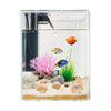 VEVOR Fish Tank Aquarium, 2 Gallon Arch Ultra-Clear GPPS Starter Smart Tank Adjustable 3 Color Lighting, Self Cleaning System Fishbowl for Freshwater & Saltwater Fish Home, Office, or Pet Use