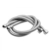 VEVOR Faucet Hose Connector, 24-Inch Length, 3/8 Inch Comp x 1/2 Inch FIP 2-Pack Braided Stainless Steel Faucet Supply Line, Faucet Hose Connects Kitchen Bathroom Sink to Water Supply, Certified Safe