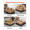 VEVOR Plastic Pallets, 2 Pcs Plastic Pallets for Basement Storage, Lightweight Waterproof Floor Storage Pad for Indoor Outdoor Supermarket Warehouse, Support up to 2205 lbs, 39.4"x19.7"x5.4", Black