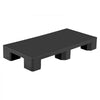VEVOR Plastic Pallets, 2 Pcs Plastic Pallets for Basement Storage, Lightweight Waterproof Floor Storage Pad for Indoor Outdoor Supermarket Warehouse, Support up to 2205 lbs, 39.4"x19.7"x5.4", Black