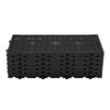 VEVOR Plastic Pallets, 6 Pcs Plastic Pallets for Basement Storage, Nestable Lightweight Waterproof Storage Pad with Breathable Grid for Indoor Outdoor Supermarket Warehouse, 23.6"x11.8"x1.2", Black