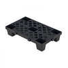 VEVOR Plastic Pallets, 6 Pcs Plastic Pallets for Basement Storage, Nestable Lightweight Waterproof Storage Pad with Breathable Grid for Indoor Outdoor Supermarket Warehouse, 19.7" x 12" x 3.9", Black