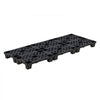 VEVOR Plastic Pallets, 6 Pcs Plastic Pallets for Basement Storage, Nestable Lightweight Waterproof Storage Pad with Breathable Grid for Indoor Outdoor Supermarket Warehouse, 19.7" x 12" x 3.9", Black