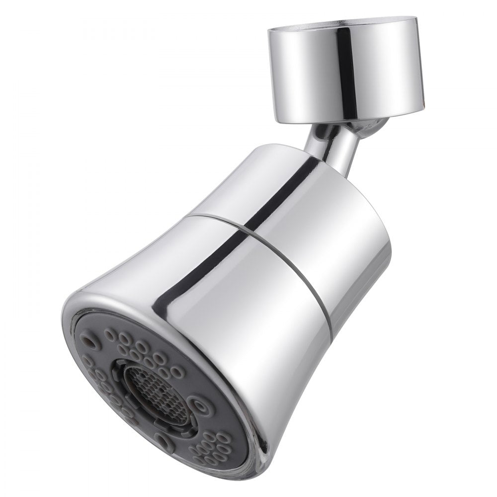 VEVOR Faucet Aerator, 360° Swivel Kitchen Sink Aerator, 5-Function 5-Flow Sink Sprayer Attachment, Bathroom Faucet Extender Head Replacement for 15/16 inch Female Thread with Adapter & 55/64 inch Male