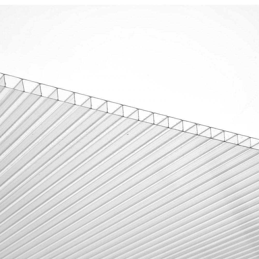 VEVOR 15 Pack Polycarbonate Greenhouse Panels, 2' X 4' X 0.24'' Roof Panels Sheets, Waterproof UV Protected Corrugated Plastic Roofing, Impact Resistance Clear Roofing Sheets for Greenhouse/Garden