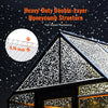 VEVOR 24 Pack Polycarbonate Greenhouse Panels, 2' X 4' X 0.16'' Roof Panels Sheets, Waterproof UV Protected Corrugated Plastic Roofing, Impact Resistance Clear Roofing Sheets for Greenhouse/Garden