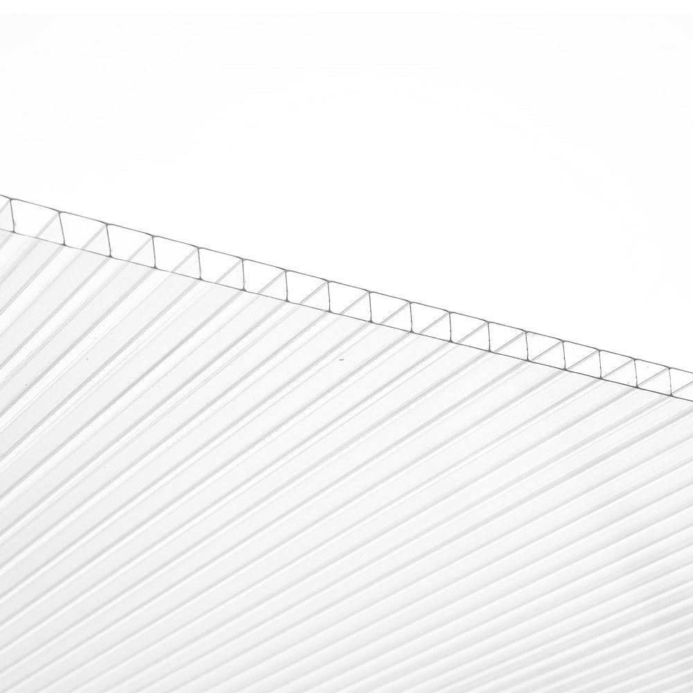 VEVOR 6 Pack Polycarbonate Greenhouse Panels, 2' X 4' X 0.16'' Roof Panels Sheets, Waterproof UV Protected Corrugated Plastic Roofing, Impact Resistance Clear Roofing Sheets for Greenhouse/Garden