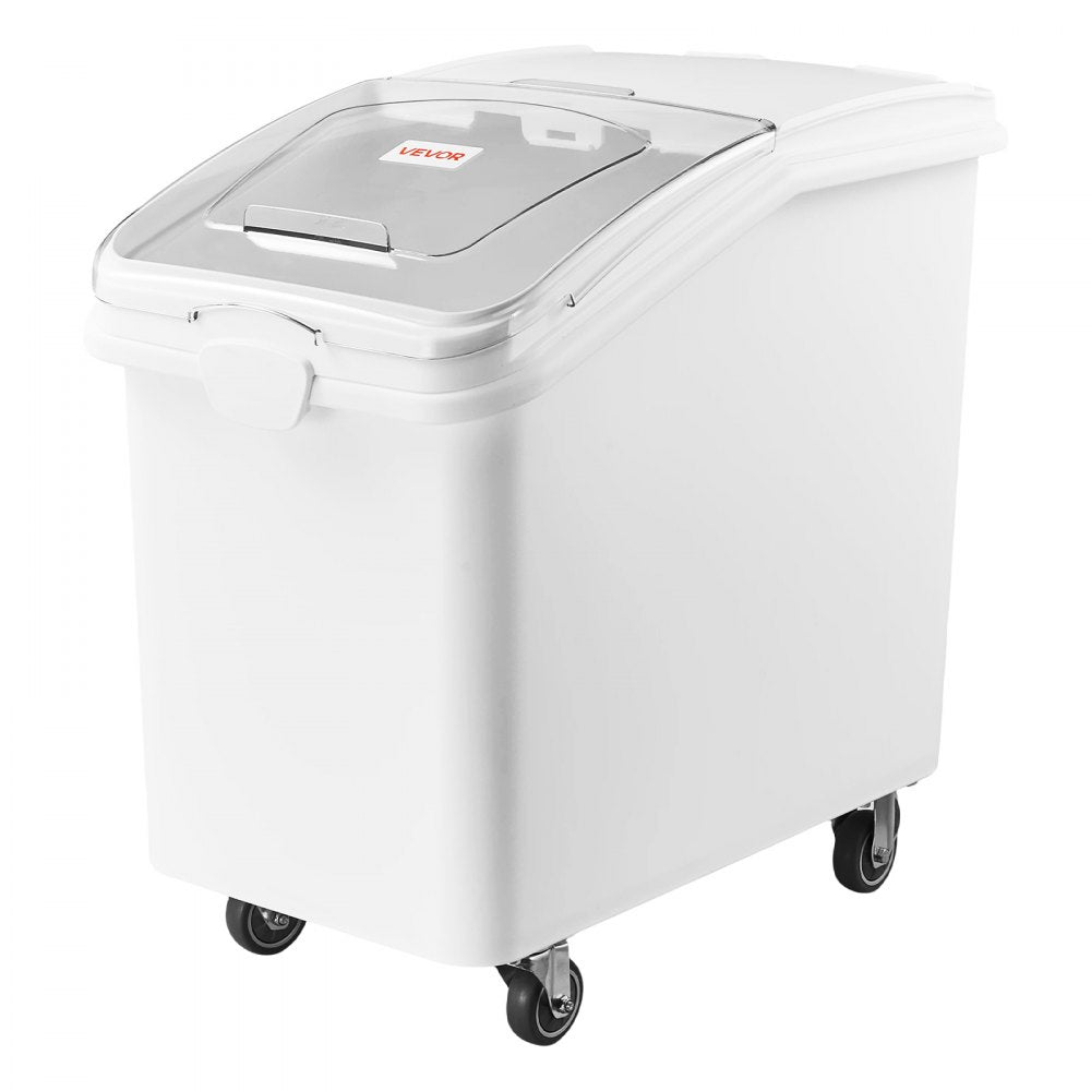 VEVOR Rice Storage Container 198 lbs/31.7 Gallons Dog Food Dispenser Bin, for Kitchen Pantry, 120L Large Grain Cereal Flour Ingredient Storage Bin, Pet Food Container with Wheels, Scoop, Slide Lid