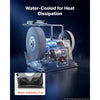 VEVOR Water-Cooled Grinding Machine, 1.6A 145RPM Knife Sharpening Machine, 10" Wet Grinding Wheel & 8" Leather Stropping Wheel, Wet/Dry Stone Grinder with Water-Cooling Tray for Knives Chisels, 120V
