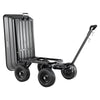 VEVOR Garden Dump Cart, 1200 lbs Poly Dump Cart, 7 Cu. Ft. Garden Carts Dumps Wagon with 2-in-1 Convertible Handle, 90° Quick-Dumps Mechanism, 180° Swivel Wheels, Yard Wagon for Plants, Soil, Crops