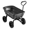 VEVOR Garden Dump Cart, 600 lbs Poly Dump Cart, Garden Carts Dumps Wagon with 90° Quick-Dumps Mechanism, 180° Swivel Wheels, 270° Flexible Rotating Bearings, Yard Wagon for Plants, Soil, Crops