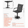 VEVOR Hunting Chair, 360° Silent Swivel, Lightweight Blind Chair, Heavy-Duty Steel Frame Ground Stool Seat, with Padded Armrests, Height Adjustable, 300 Lbs Capacity, for Outdoor Fishing, Camping