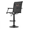 VEVOR Hunting Chair, 360° Silent Swivel, Lightweight Blind Chair, Heavy-Duty Steel Frame Ground Stool Seat, with Padded Armrests, Height Adjustable, 300 Lbs Capacity, for Outdoor Fishing, Camping