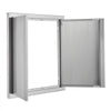 VEVOR BBQ Access Door, 24W x 24H Inch Double Outdoor Kitchen Door, Stainless Steel Flush Mount Door, Wall Vertical Door with Recessed Handles , for BBQ Island, Grilling Station, Outside Cabinet