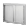 VEVOR BBQ Access Door, 30W x 21H Inch Double Outdoor Kitchen Door, Stainless Steel Flush Mount Door, Wall Vertical Door with Recessed Handles , for BBQ Island, Grilling Station, Outside Cabinet