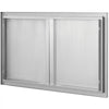 VEVOR BBQ Access Door, 36W x 21H Inch Double Outdoor Kitchen Door, Stainless Steel Flush Mount Door, Wall Vertical Door with Recessed Handles , for BBQ Island, Grilling Station, Outside Cabinet