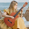 VEVOR Classical Guitar, 36 Inch, Wood Classical Guitar Starter Kit for Beginners, with Nylon Strings, Gig Bag, Strap, Tuner, Extra Strings, Picks, Capo, Sapele & Rosewood, for Kids Girls Boys, Natural