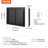 VEVOR BBQ Access Door, 31W x 24H Inch Double Outdoor Kitchen Door, Cold Plate Flush Mount Door, Wall Vertical Door with Handles, for BBQ Island, Grilling Station, Outside Cabinet(Stainless Steel + Oil-Sprayed Product)