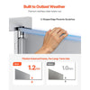 VEVOR BBQ Access Door, 30W x 21H Inch Double Outdoor Kitchen Door, Stainless Steel Flush Mount Door, Wall Vertical Door with Handles and Vents, for BBQ Island, Grilling Station, Outside Cabinet
