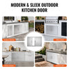 VEVOR BBQ Access Door, 35W x 24H Inch Double Outdoor Kitchen Door, Stainless Steel Flush Mount Door, Wall Vertical Door with Handles, for BBQ Island, Grilling Station, Outside Cabinet