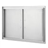 VEVOR BBQ Access Door, 36W x 24H Inch Double Outdoor Kitchen Door, Stainless Steel Flush Mount Door, Wall Vertical Door with Handles, for BBQ Island, Grilling Station, Outside Cabinet