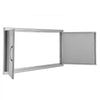 VEVOR BBQ Access Door, 42W x 21H Inch Double Outdoor Kitchen Door, Stainless Steel Flush Mount Door, Wall Vertical Door with Handles, for BBQ Island, Grilling Station, Outside Cabinet