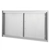 VEVOR BBQ Access Door, 42W x 21H Inch Double Outdoor Kitchen Door, Stainless Steel Flush Mount Door, Wall Vertical Door with Handles, for BBQ Island, Grilling Station, Outside Cabinet