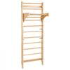 VEVOR Swedish Ladder Wall Gym, 10-Level Solid Wood Indoor Jungle Gym, 220lbs Loading Indoor Playground Climbing Ladder for Kid Adults, Gymnastic Stall Bars with Pull-Up Bar - Ideal Gift for Boys Girls