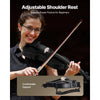 VEVOR Violin 4/4 Full Size for Adults, Violin Fiddle Set for Beginners Student with Hard Case, Rosin, Bow, Shoulder Rest, Bridge, Tuner and Extra Strings, Professional Solidwood Instruments  (Black)