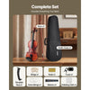 VEVOR Violin 4/4 Full Size for Adults, Violin Fiddle Set for Beginners Student with Hard Case, Rosin, Bow, Shoulder Rest,Bridge,Extra Strings,Professional Solidwood Instrument (Matte Brown Patterned)
