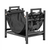 VEVOR Indoor Firewood Rack, 1.5 ft Curved Log Holder with Canvas Carrier, 40lb Weight Capacity Wood Storage Stand, Powder-Coated Steel Firewood Holder, Heavy Duty Wood Pile Stacker Rack for Fireplace