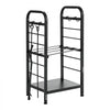 VEVOR Firewood Rack 15.75 Inch Heavy Duty Indoor Fire Wood Storage Holder, for Fireplace Patio Deck, 550 lbs Load Capacity, 2-Tier Storage Space, Log Stacker Stand Metal Wood Pile Organizer, Black