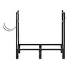 VEVOR Firewood Rack 32.68 Inch Heavy Duty Indoor Fire Wood Storage Holder, for Fireplace Patio Deck, 550 lbs Load Capacity, Stacker Stand with Log Carrier Bag, Metal Wood Pile Organizer Tool, Black