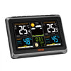 VEVOR Weather Station Indoor Outdoor, 7.5 in Color Display, Wireless Digital Home Weather Station, with Sensor Atomic Clock Adjustable Backlight Forecast Data Calendar Alarm Alert Temperature-NO WIFI
