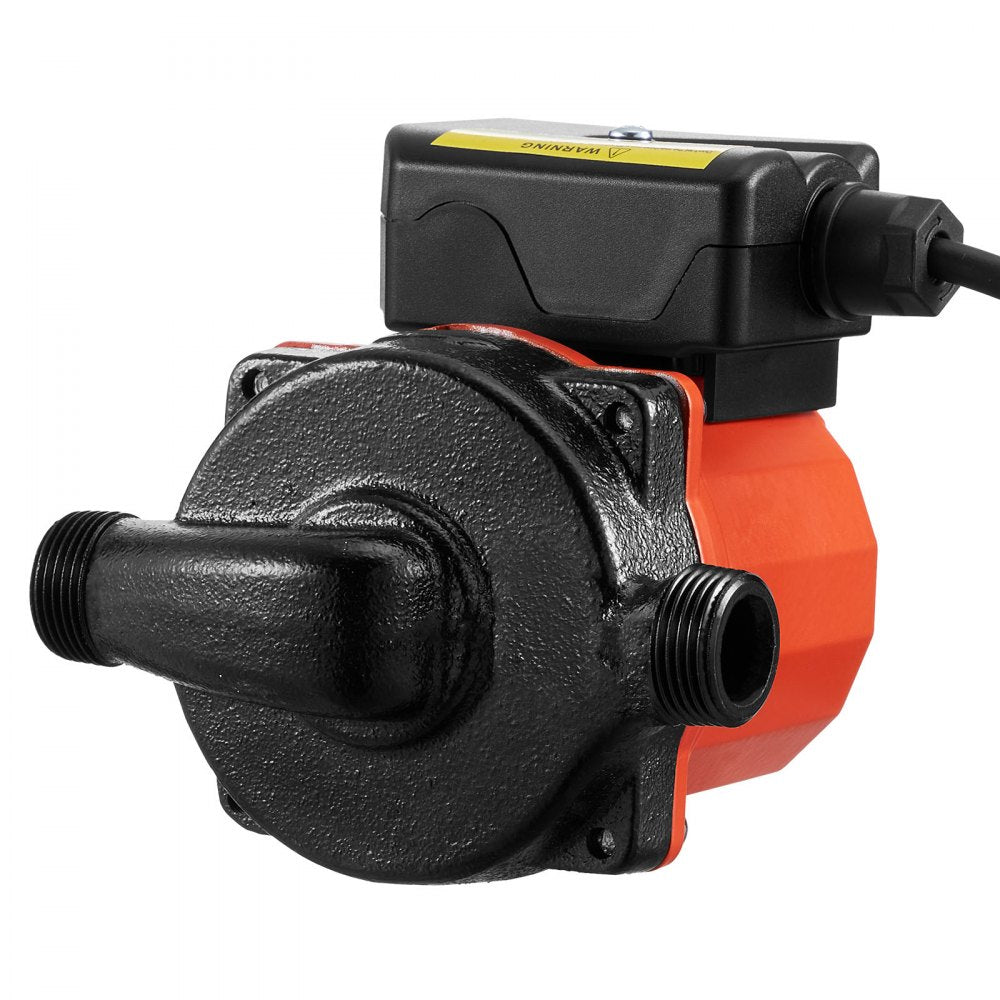 VEVOR Hot Water Recirculating Pump, 10 GPM, Instant Circulation Circulator Pump System, 3-Speed Control, 0.13 HP, 110-120V, NPT 3/4 in to NPT 1/2 in Adapter, Cast Iron Head, for Water Heater System