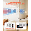 VEVOR 4-Inch Room to Room Fan, 2-in-1 300 CFM Through Wall Fan with Remote Control & Temperature Control, 10-Speed Ventilation Quiet Vent for Kitchen, Living & Laundry Room, Workshop