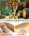 Child-safe and friendly materials graphic for VEVOR wooden indoor playground