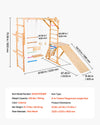 VEVOR indoor playground dimensions and specs infographic