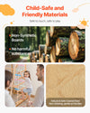 Child-safe and friendly materials infographic for VEVOR jungle gym