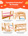 Safety features infographic for VEVOR indoor jungle gym