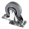 VEVOR Caster Wheels, 5 Inch Heavy Duty Casters, Compatible with VEVOR Insulated Food Pan Carrier, Set of 4 (2 Swivel with Brake, 2 Rigid)