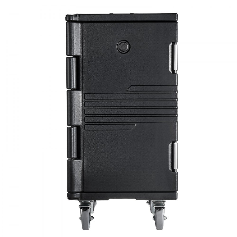 VEVOR Insulated Food Pan Carrier, 127 Qt Non-Electrical Food Warmer, with Swivel Wheel & 304 Stainless Steel Latch, LLDPE Stackable Hot Box, for Various Pan Sizes(NOT Included), Fit Catering BBQ Event