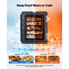 VEVOR Insulated Food Pan Carrier, 82 Qt Non-Electrical Food Warmer, with Wheel & 304 Stainless Steel Latch, LLDPE Stackable Hot Box, for Various Pan Sizes(NOT Included), Fit Catering BBQ Event(Black)