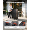VEVOR Insulated Food Pan Carrier, 82 Qt Non-Electrical Food Warmer, with Wheel & 304 Stainless Steel Latch, LLDPE Stackable Hot Box, for Various Pan Sizes(NOT Included), Fit Catering BBQ Event(Black)