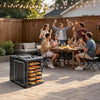 VEVOR Insulated Food Pan Carrier, 82 Qt Non-Electrical Food Warmer, with Wheel & 304 Stainless Steel Latch, LLDPE Stackable Hot Box, for Various Pan Sizes(NOT Included), Fit Catering BBQ Event(Black)