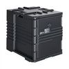 VEVOR Insulated Food Pan Carrier, 82 Qt Non-Electrical Food Warmer, with Wheel & 304 Stainless Steel Latch, LLDPE Stackable Hot Box, for Various Pan Sizes(NOT Included), Fit Catering BBQ Event(Black)