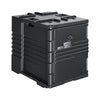 VEVOR Insulated Food Pan Carrier, 82 Qt Non-Electrical Food Warmer, with Wheel & 304 Stainless Steel Latch, LLDPE Stackable Hot Box, for Various Pan Sizes(NOT Included), Fit Catering BBQ Event(Black)