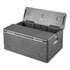 VEVOR Collapsible Insulated Food Warmer, 40 Qt Non-Electrical Thermal Carrier, Lightweight and High-rigidity EPP Hot Box, for Delivery, Transport, Catering BBQ Event, Keeps Warm/Cold 4 Hours (Gray)